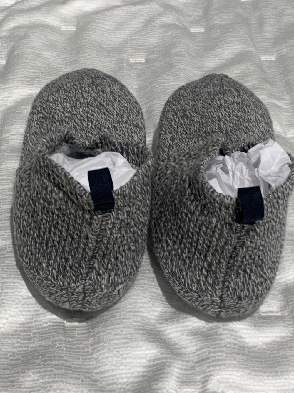 Bombas Gripper Slippers House Shoes Socks Medium Mens 7-9.5/Womens 9-11.5 Gray - Picture 3 of 5